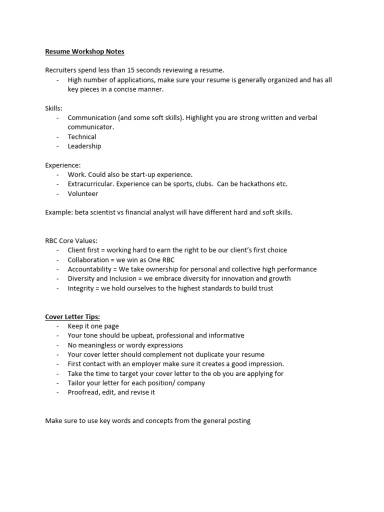 SAP Resume 101 Notes 1615148270 | PDF | Résumé | Learning