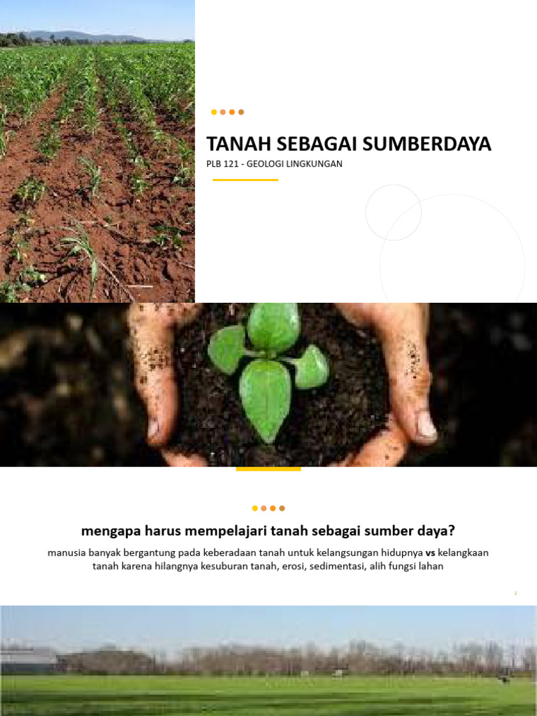 Pentingnya Tanah sebagai Sumber Daya | PDF