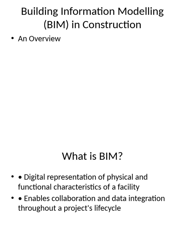 BIM in Construction | PDF