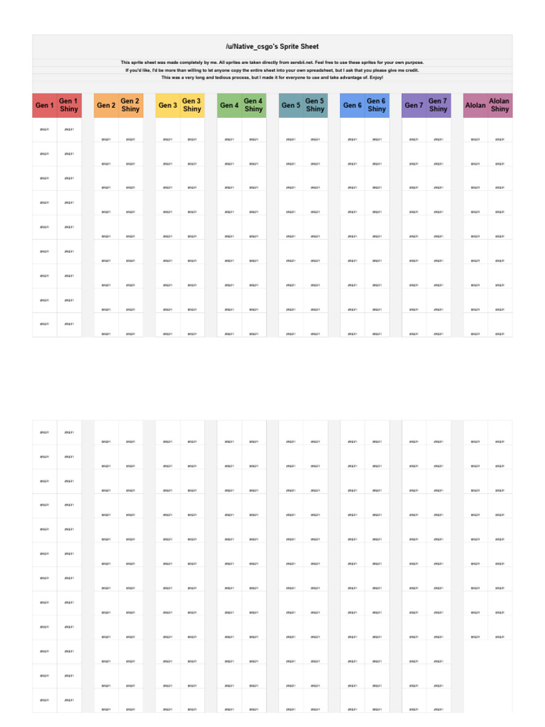 Jerry's Dies Irae Sprite Sheet | PDF