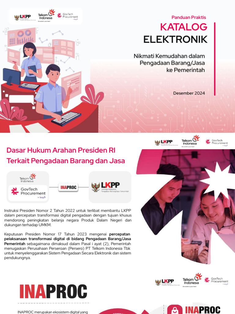 Panduan Katalog Elektronik INAPROC | PDF