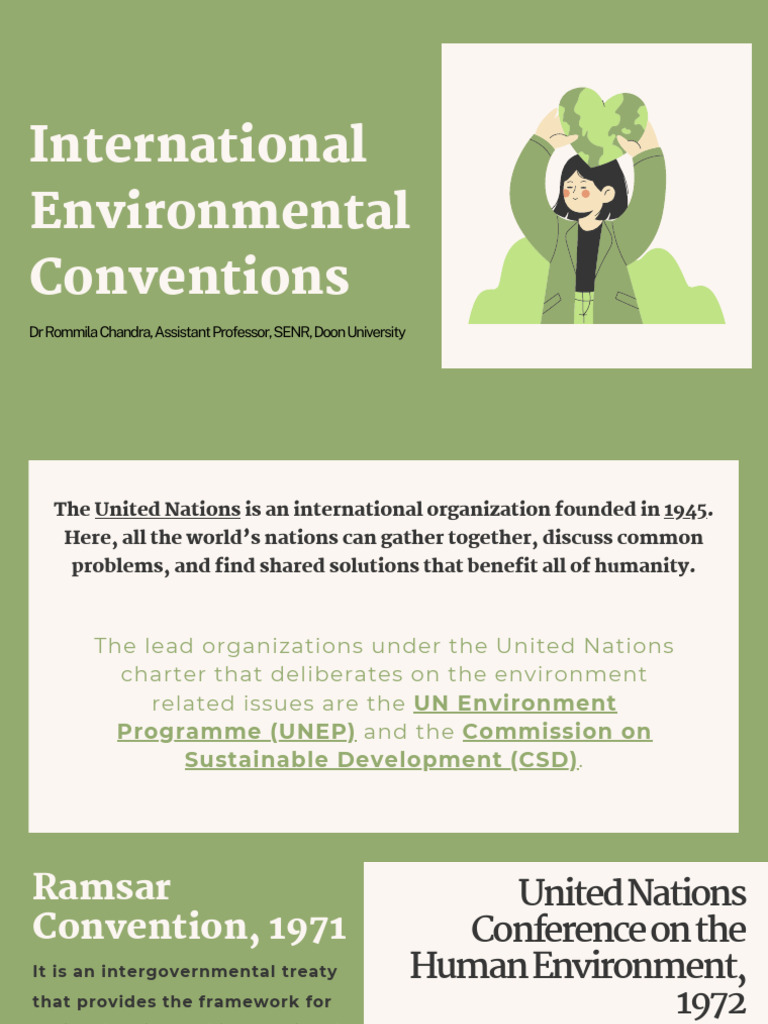 Overview of Key Environmental Treaties | PDF | United Nations ...