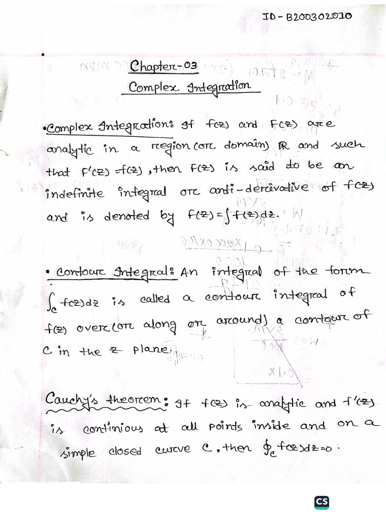 Complex Integration (B200302010) | PDF