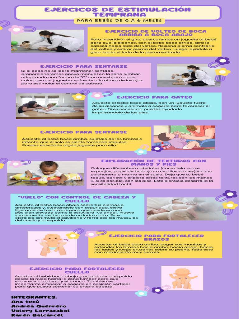 Ejercicios de Estimulación Temprana para Bebés | PDF