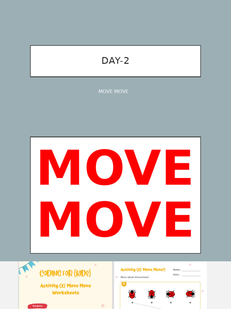 Lesson-2 (Move Move) | PDF