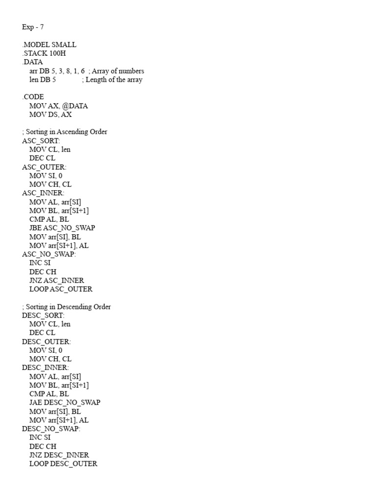 Exp 7 | PDF