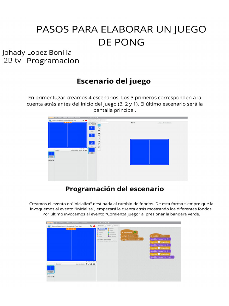 Juego Pong Scracht | PDF