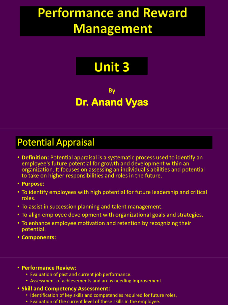 Employee Potential Appraisal Guide | PDF | Performance Appraisal ...