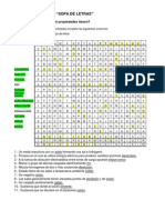 Sales en Sopa de Letras