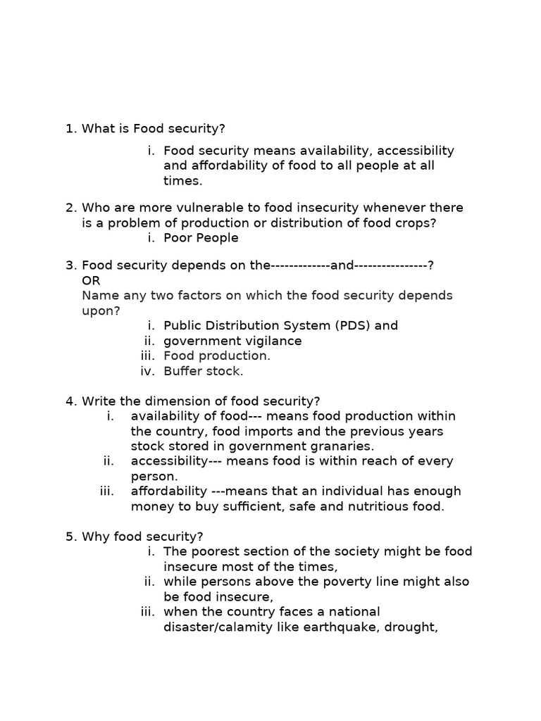 Understanding Food Security in India | PDF | Food Security | Famine