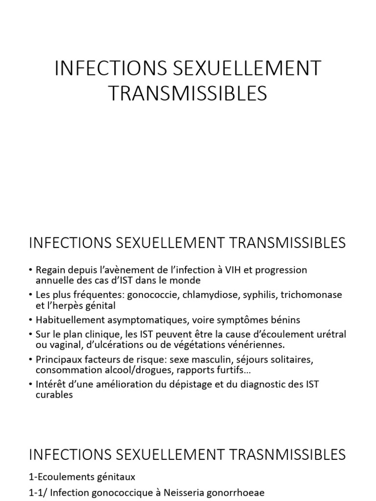 Comprendre les Infections Sexuellement Transmissibles | PDF | Cancer du ...