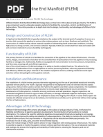 PLEM Installation Details | PDF | Subsea (Technology) | Geotechnical ...