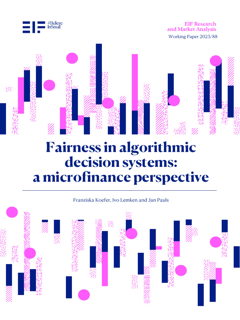 Fairness in AI for Microfinance Systems | PDF | Artificial Intelligence ...
