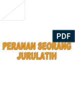 Rancangan Mengajar Peranan Seorang Jurulatih