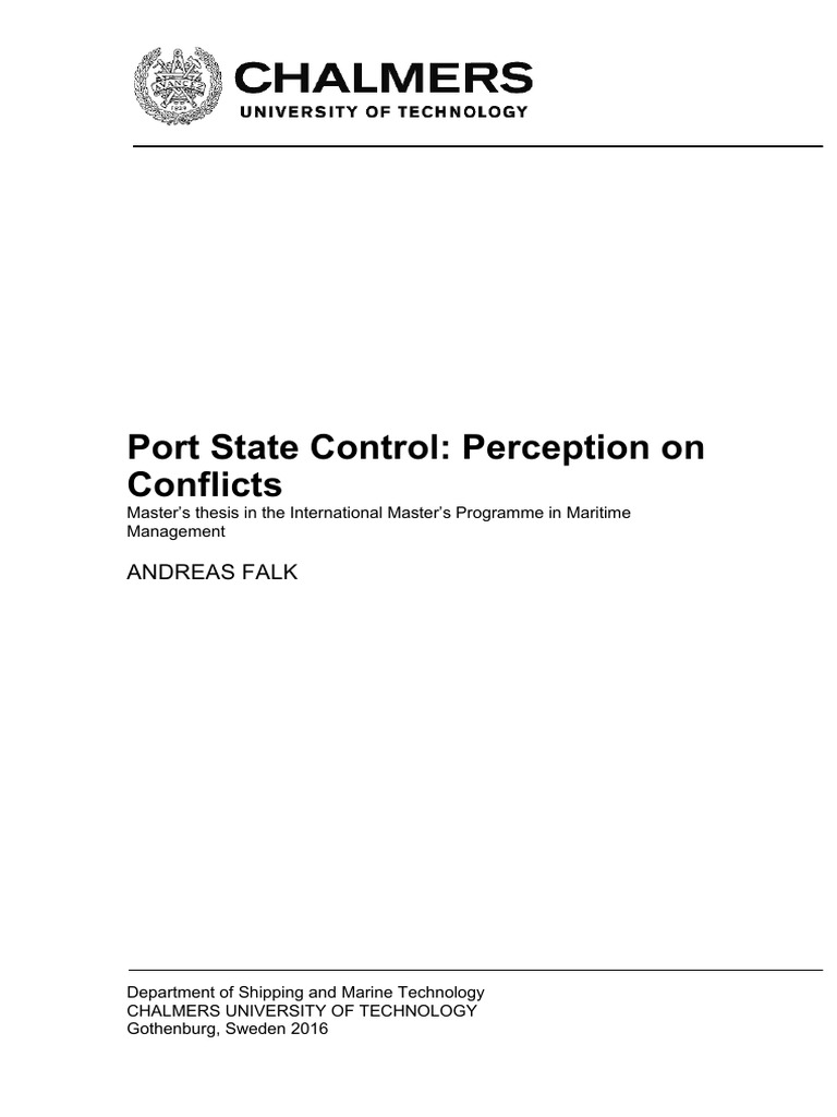 Port State Control Perceptions On Conflicts 5454obfc2c | PDF