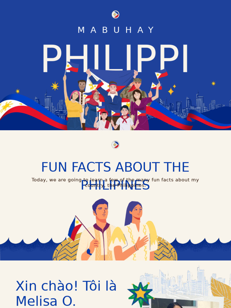 Philippines Country Introduction Presentation in Blue and Cream ...