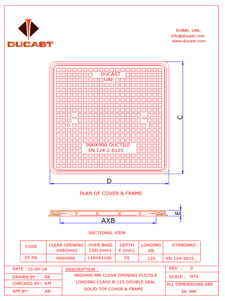 B-125 Ductile Cover & Frame Specs | PDF