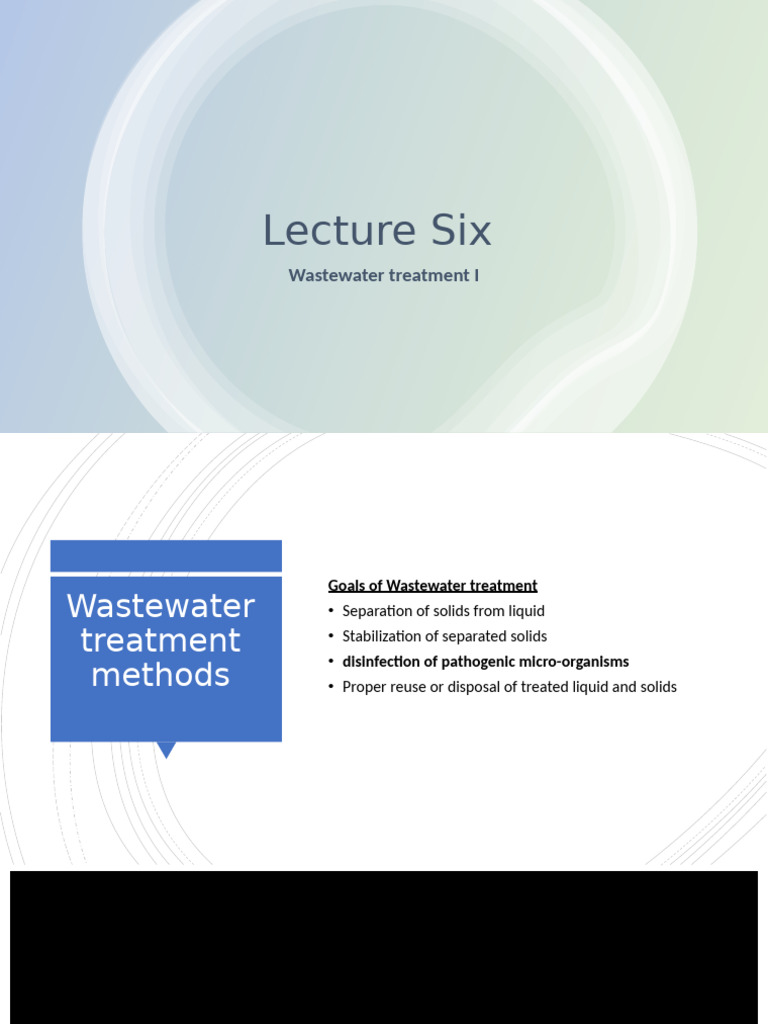 Wastewater Treatment Methods Overview | PDF | Sewage Treatment | Mechanics