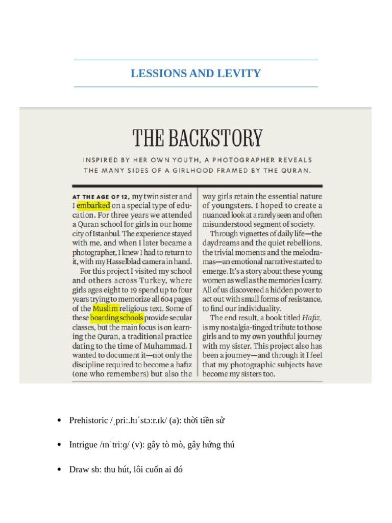 Lessions and Levity | PDF