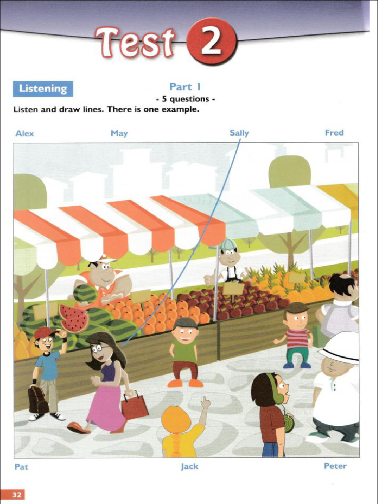 Practice Test 2 - Listening, Reading & Writing | PDF