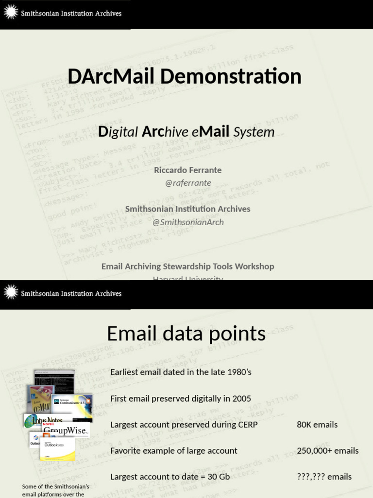 EAST2016 DArcMail Demo | PDF