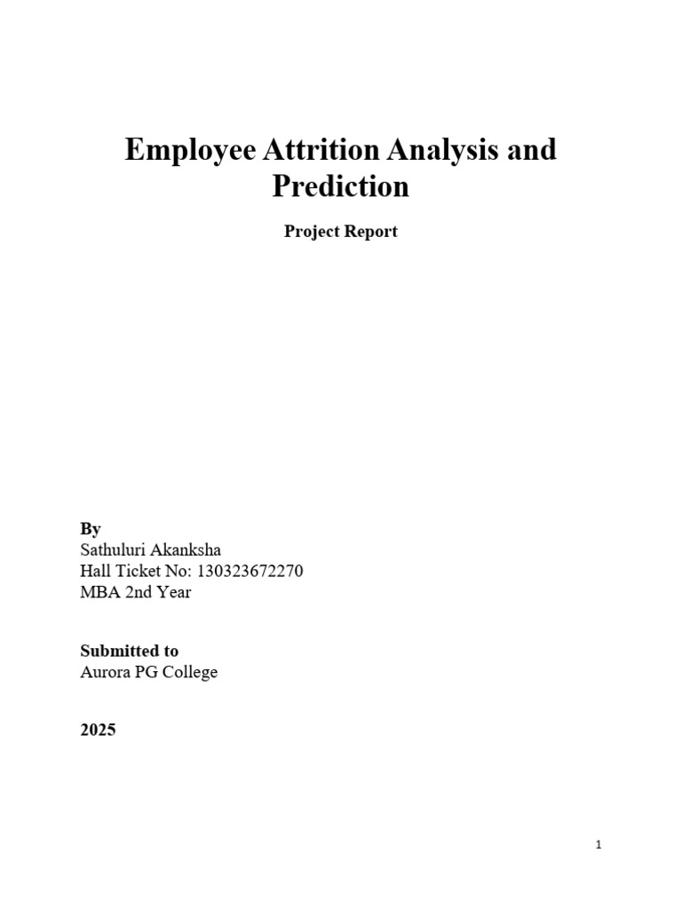 Embrizon Employee Attrition Insights | PDF | Employee Retention | Cloud ...