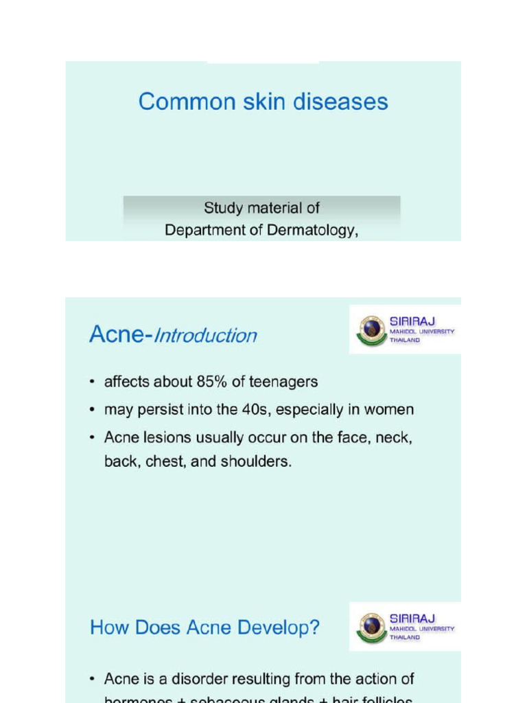 Skin Diseases | PDF