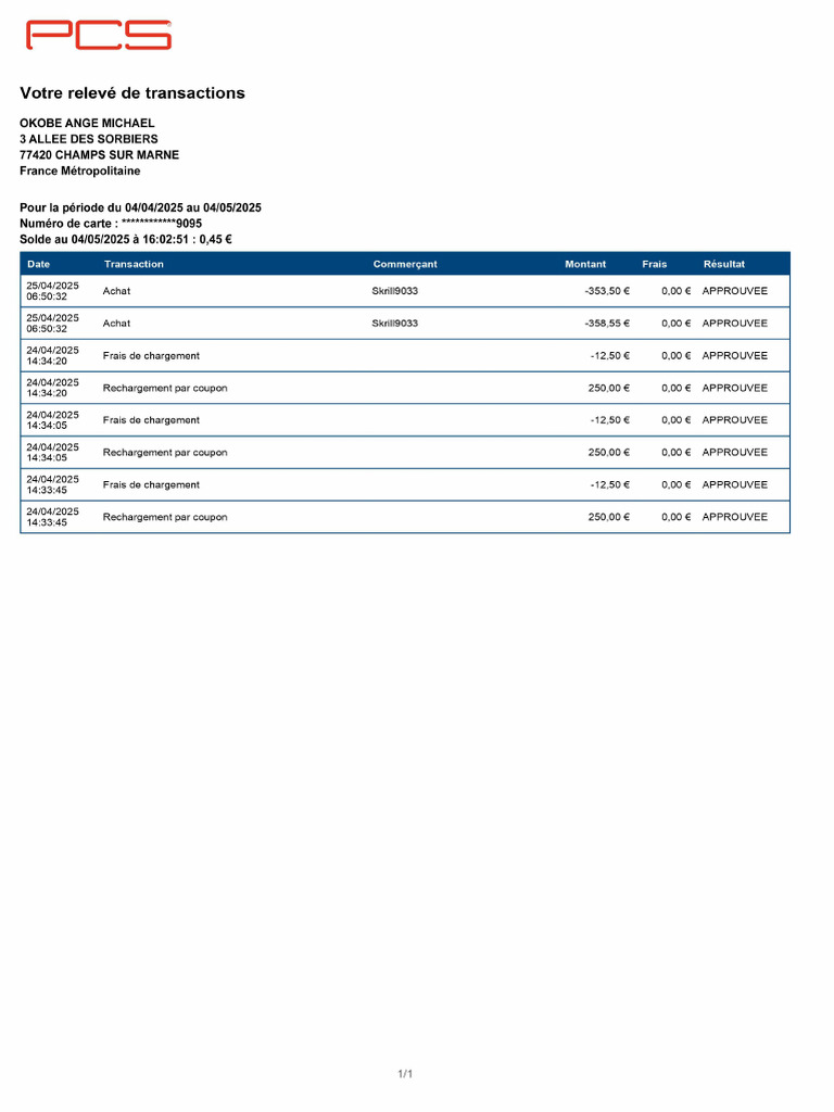 PCS 040425 | PDF