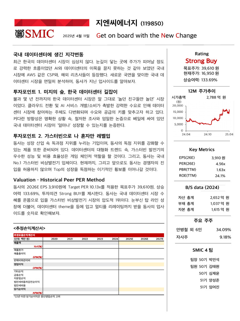 25 1 1주차 수정보고서 4팀 지엔씨에너지250411 | PDF