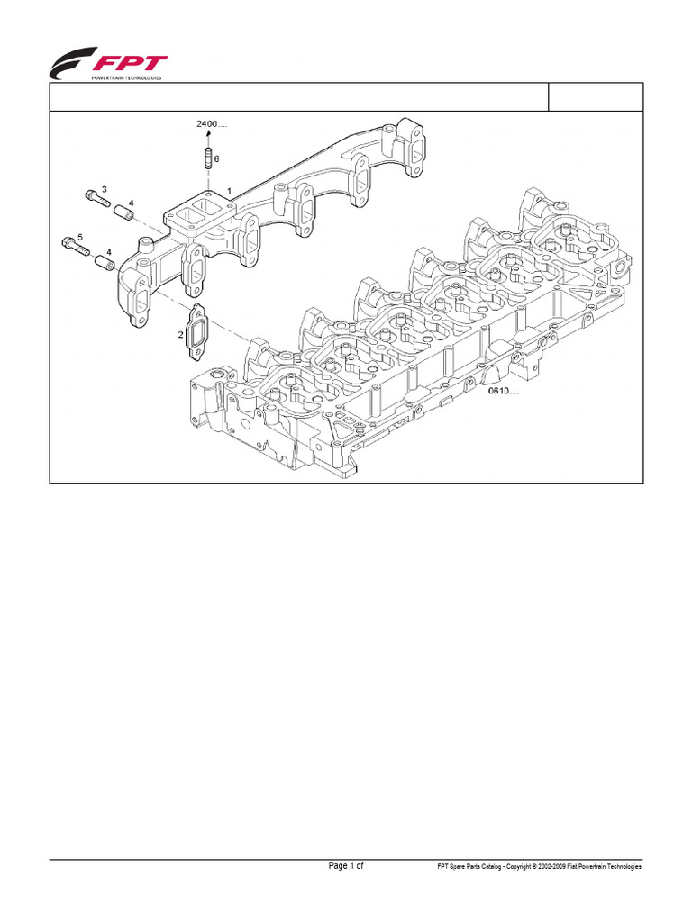 Exhaust Manifold Parts List | PDF