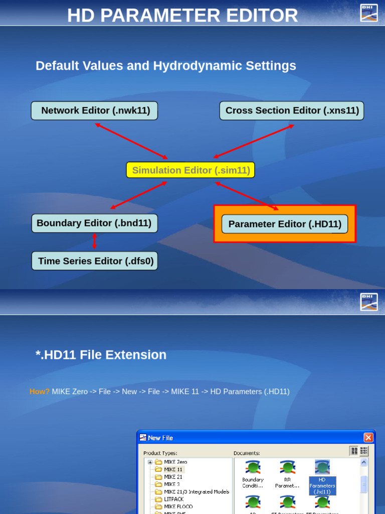 HD Parameter Editor Guide for MIKE 11 | PDF | Applied Mathematics