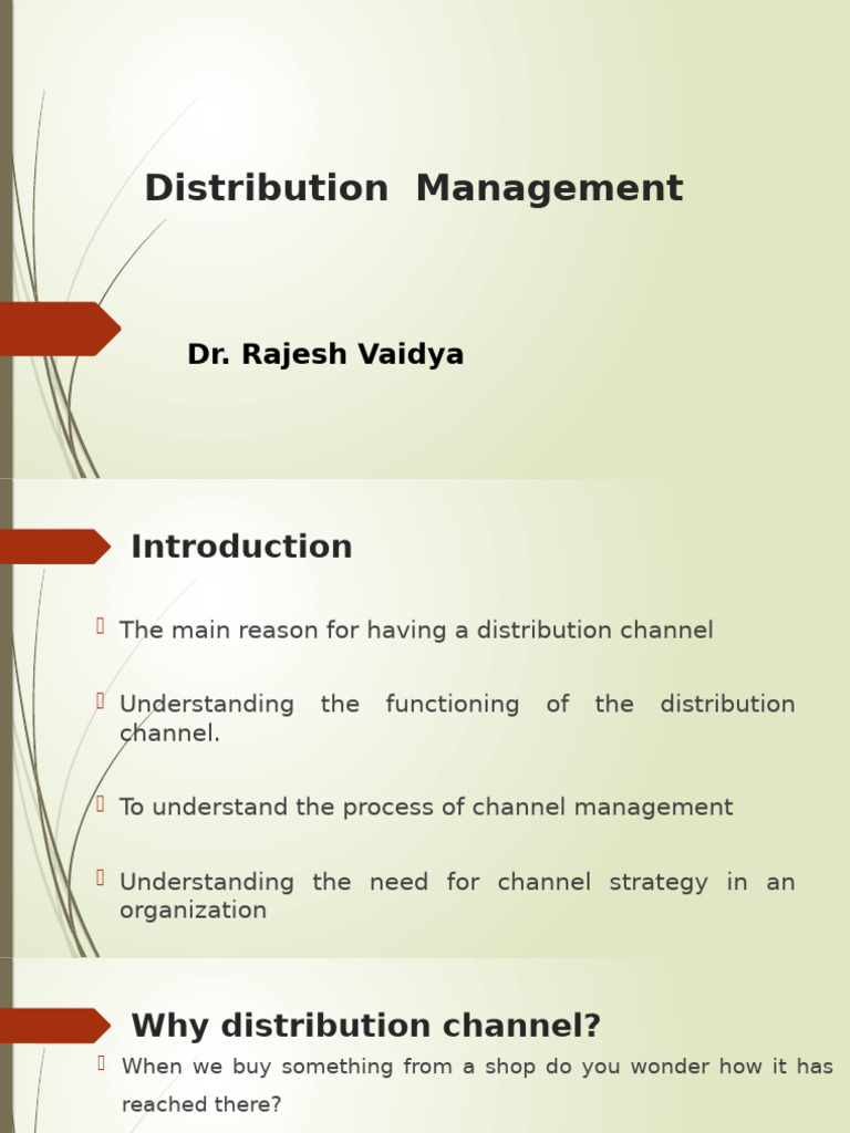 Effective Distribution Management Strategies | PDF | Marketing | Retail