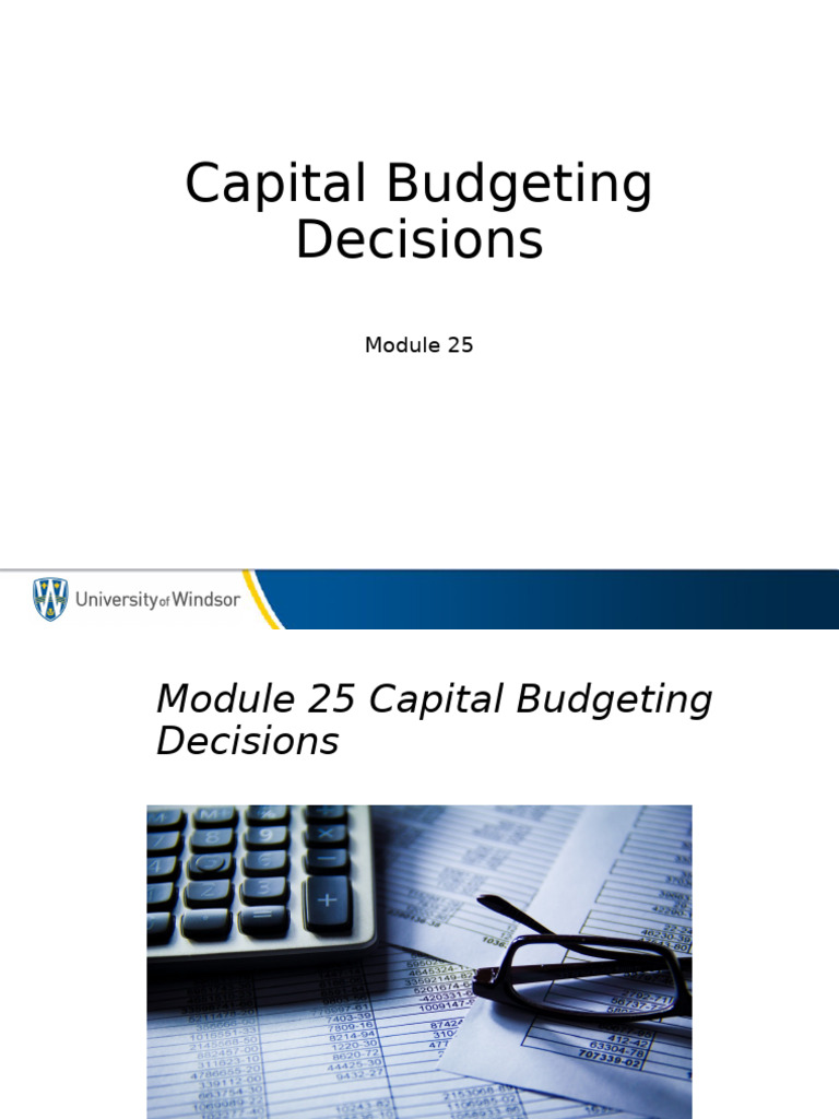 2025-wk 12 | PDF | Capital Budgeting | Net Present Value