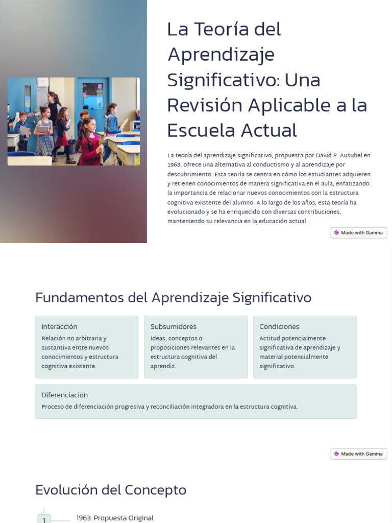 Aprendizaje Significativo según Ausubel | PDF | Aprendizaje | Enseñando
