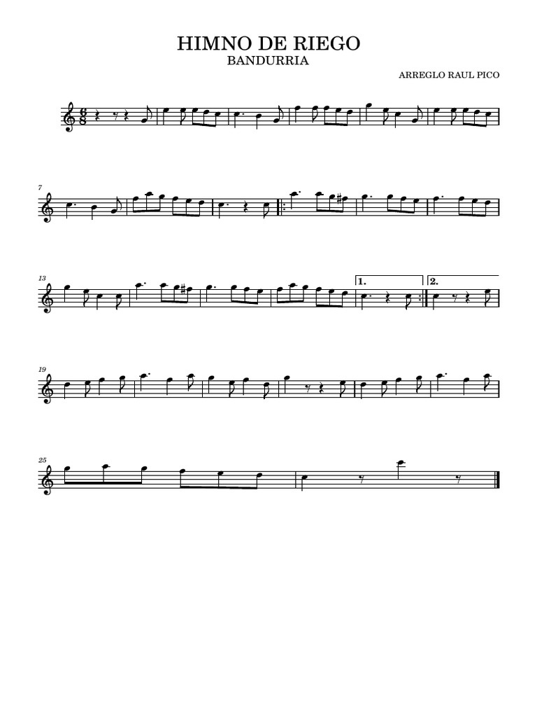 Himno de Riego Raul | PDF