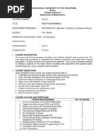 Course Syllabus - Web Programming