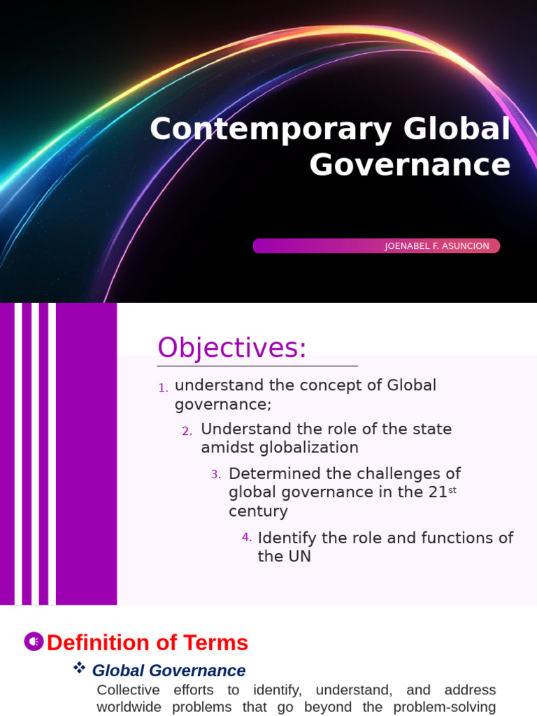 Understanding Global Governance Today | PDF | Global Governance ...