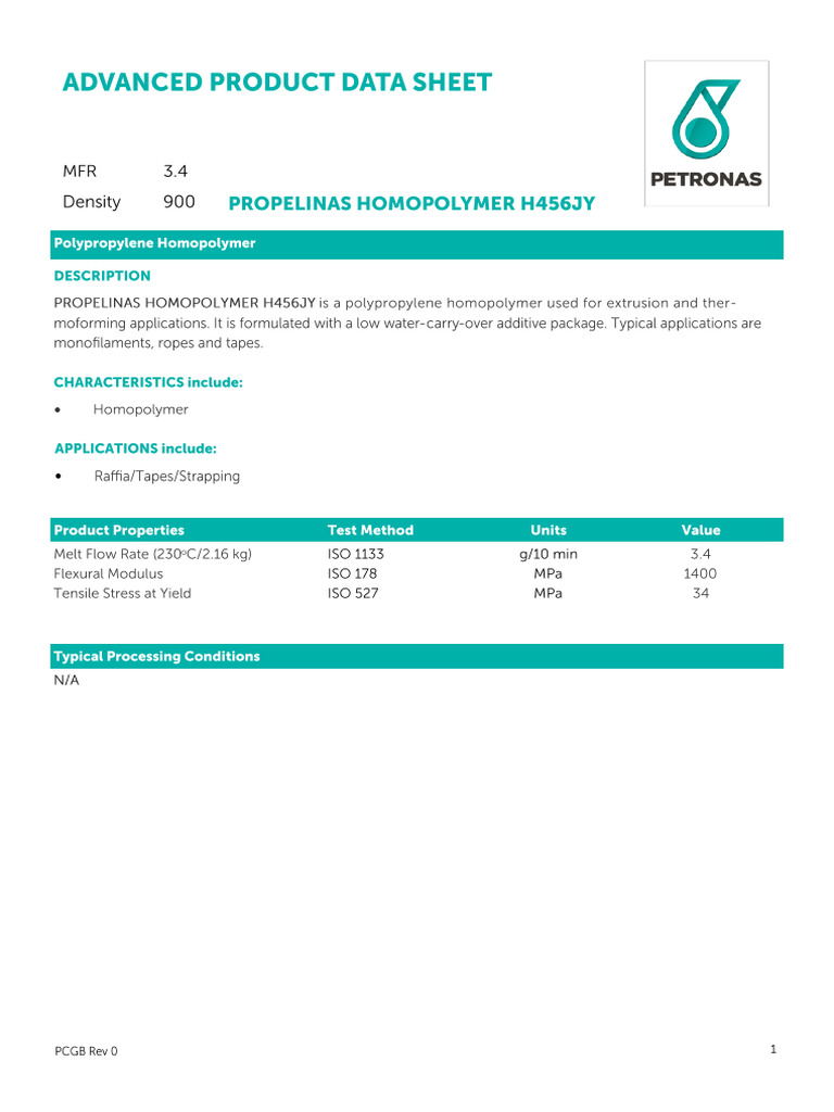 Tds PP H456jypdf | PDF