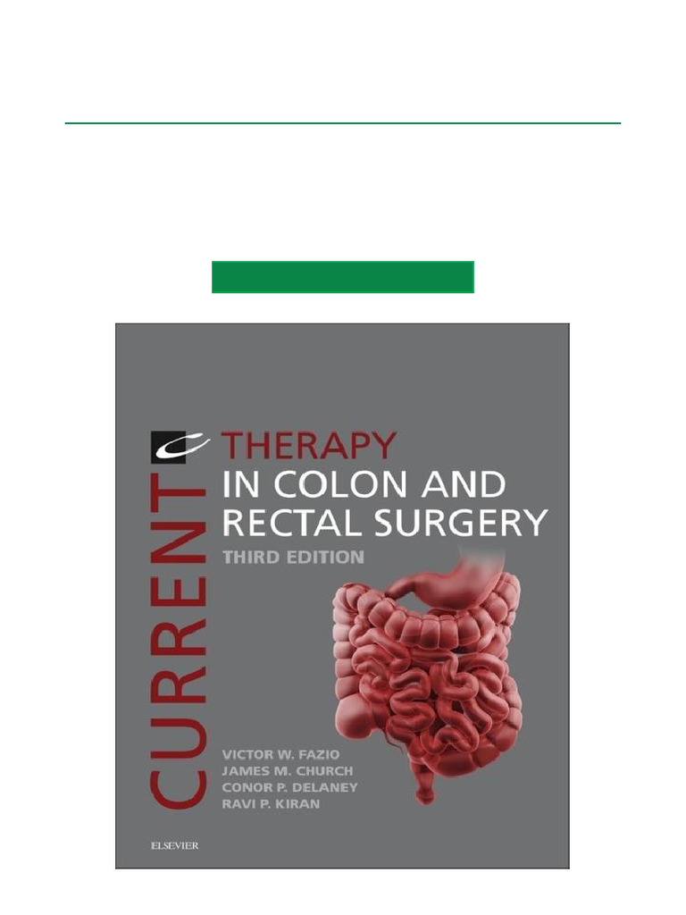 Current Therapy in Colon and Rectal Surgery E Book - 3rd Edition