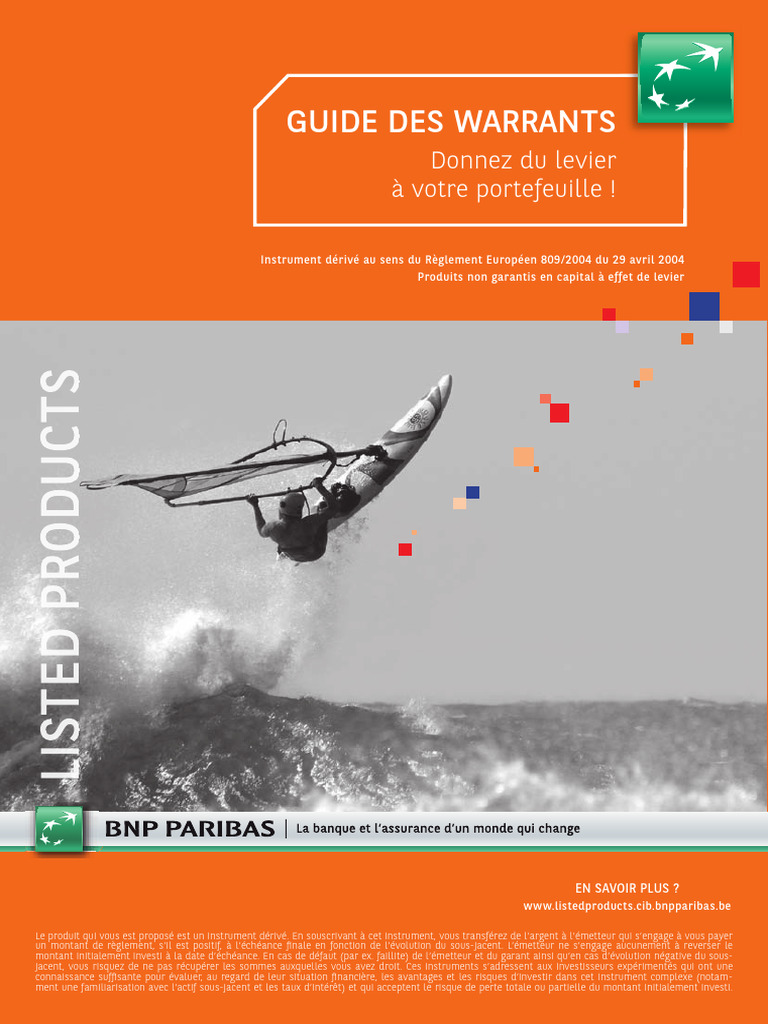 Guide des Warrants : Investir avec Levier | PDF | Mandat (finances ...