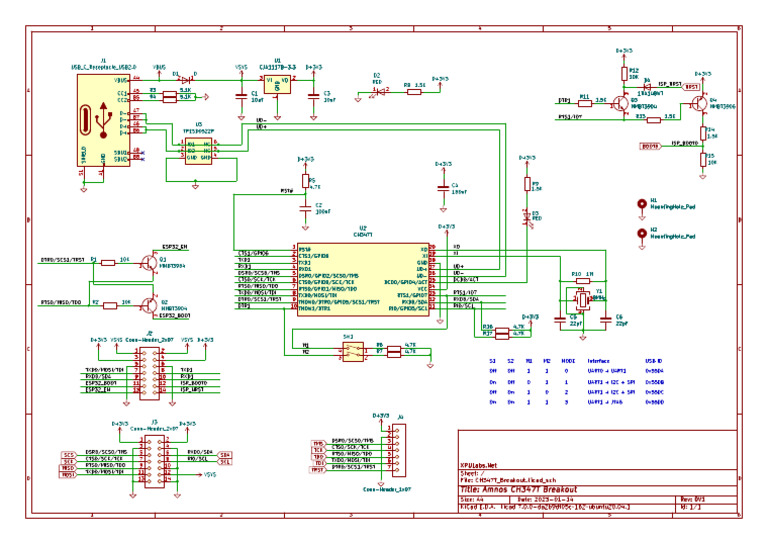 Amnos CH347T Breakout Schematic | PDF | Information And Communications ...