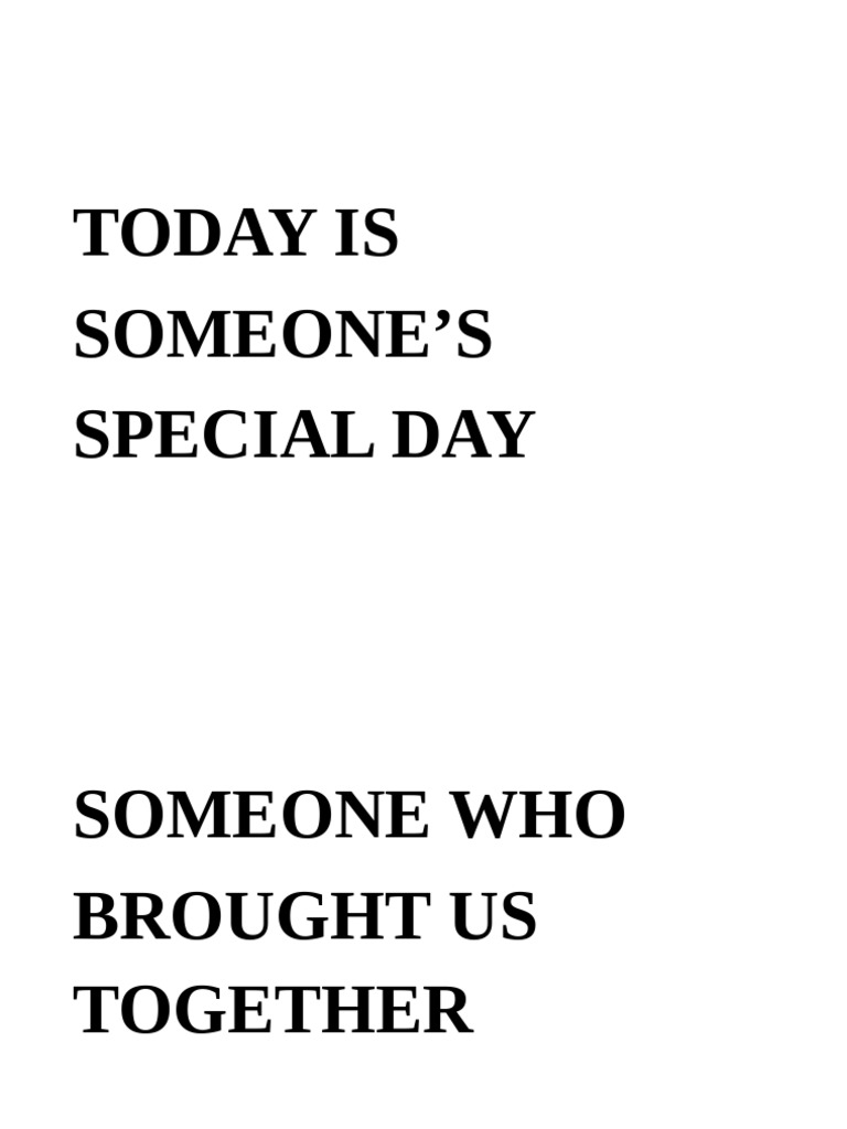 Today Is | PDF