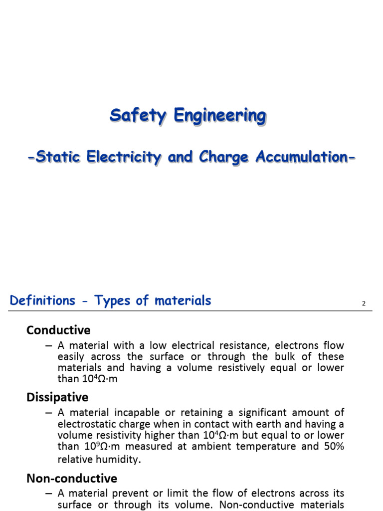 Preventing Static Charge Accumulation | PDF | Electrostatic Discharge ...