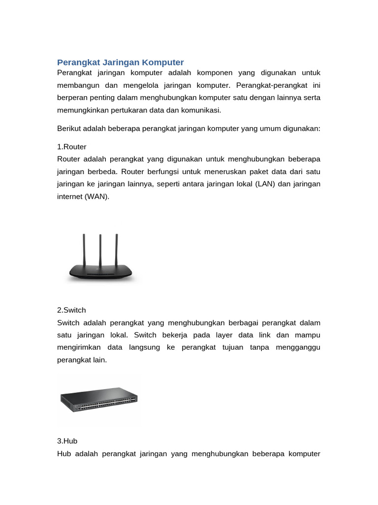 Perangkat Jaringan Komputer Pdf