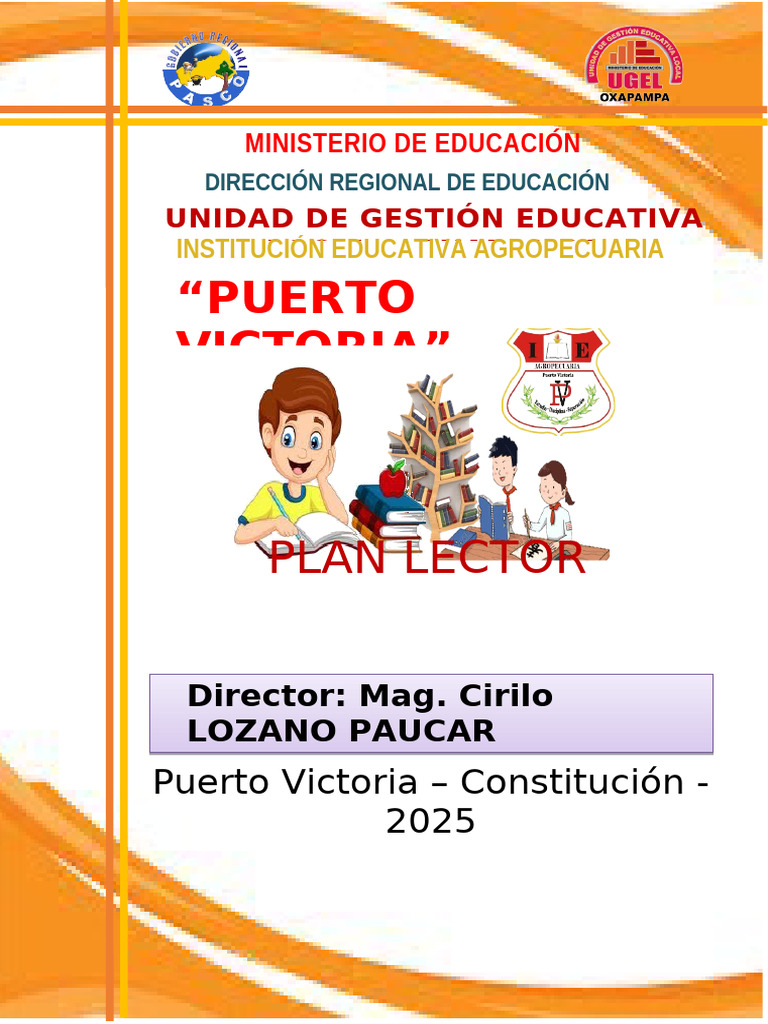 Plan Lector 2025 para Educación Secundaria | PDF | Educación primaria ...