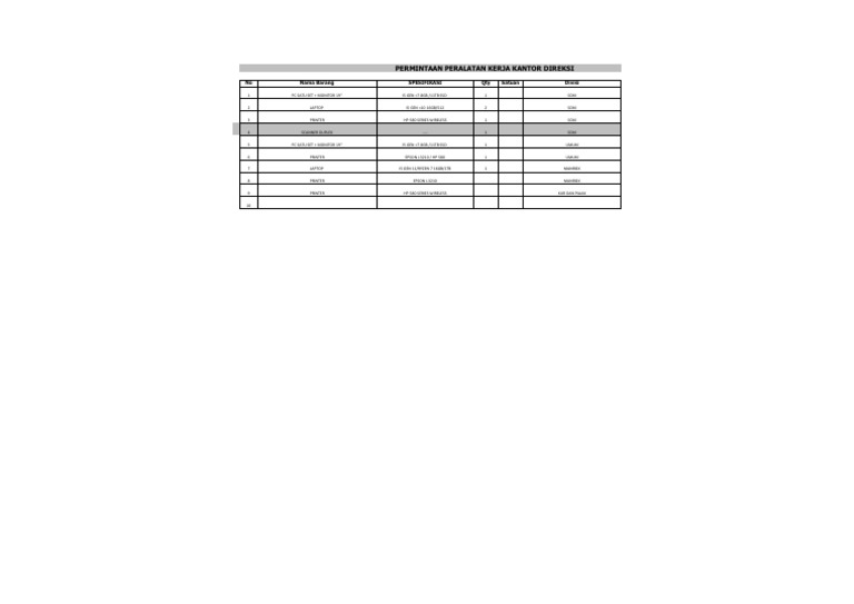 Form Permintaan Atk 2020 (Autorecovered) | PDF