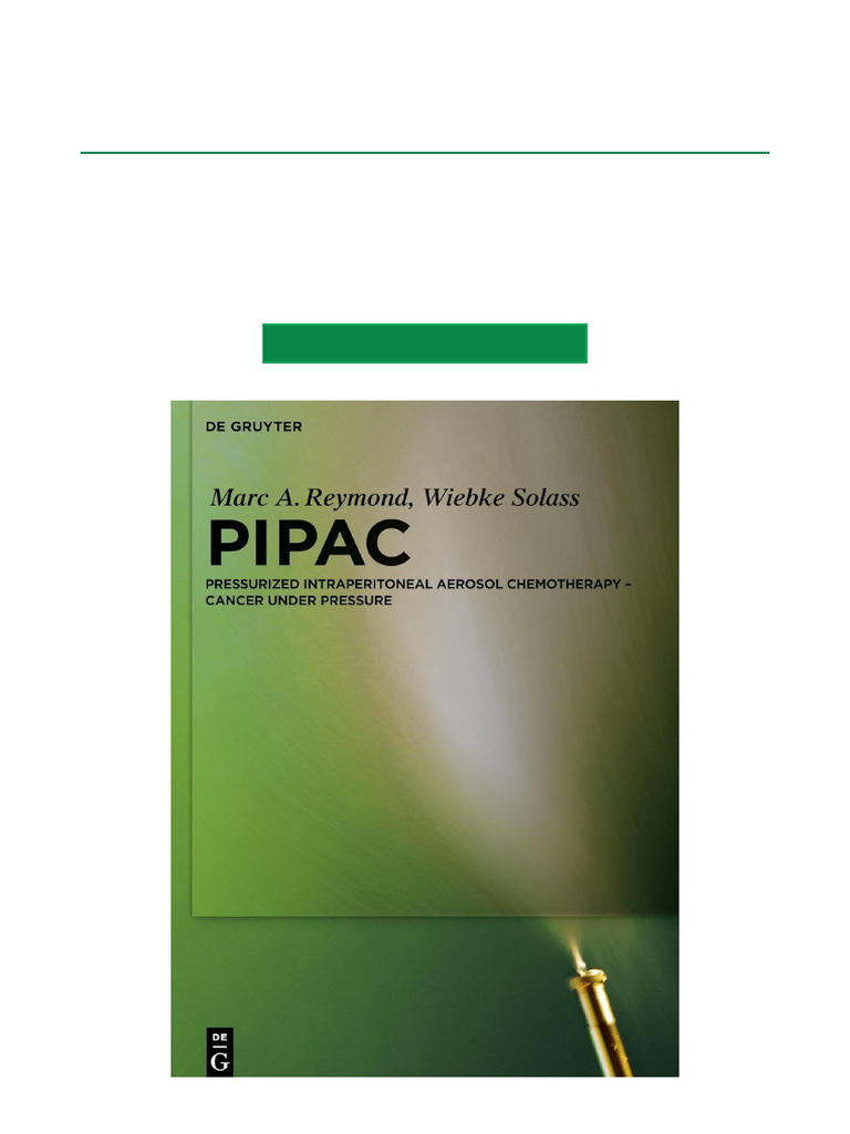 PIPAC: Innovative Chemotherapy Approach | PDF | Chemotherapy | Peritoneum