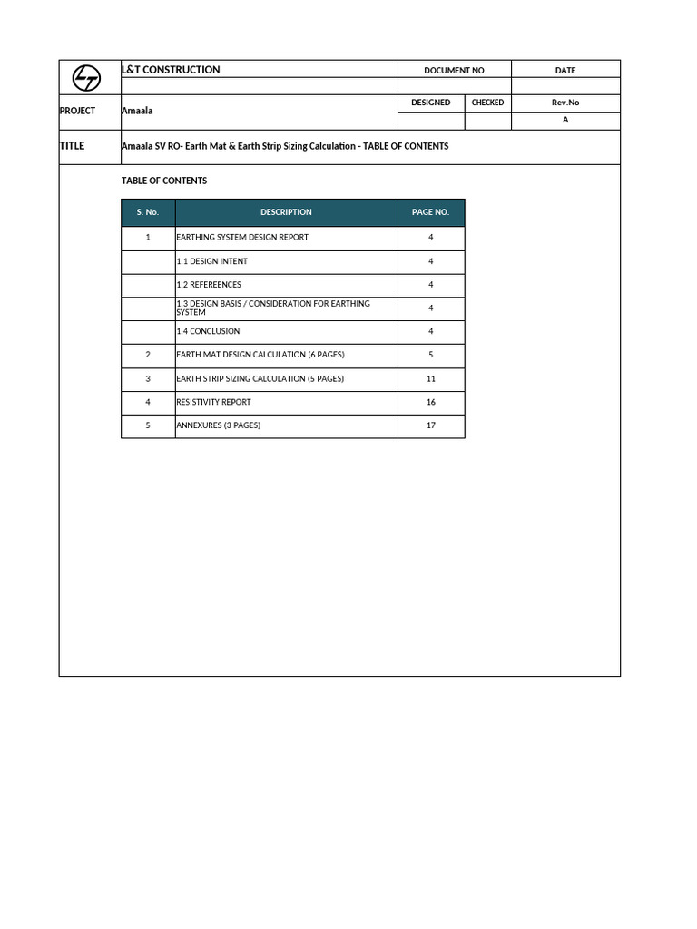 Earthing Calculation SV | PDF | Electric Power | Electrical Engineering