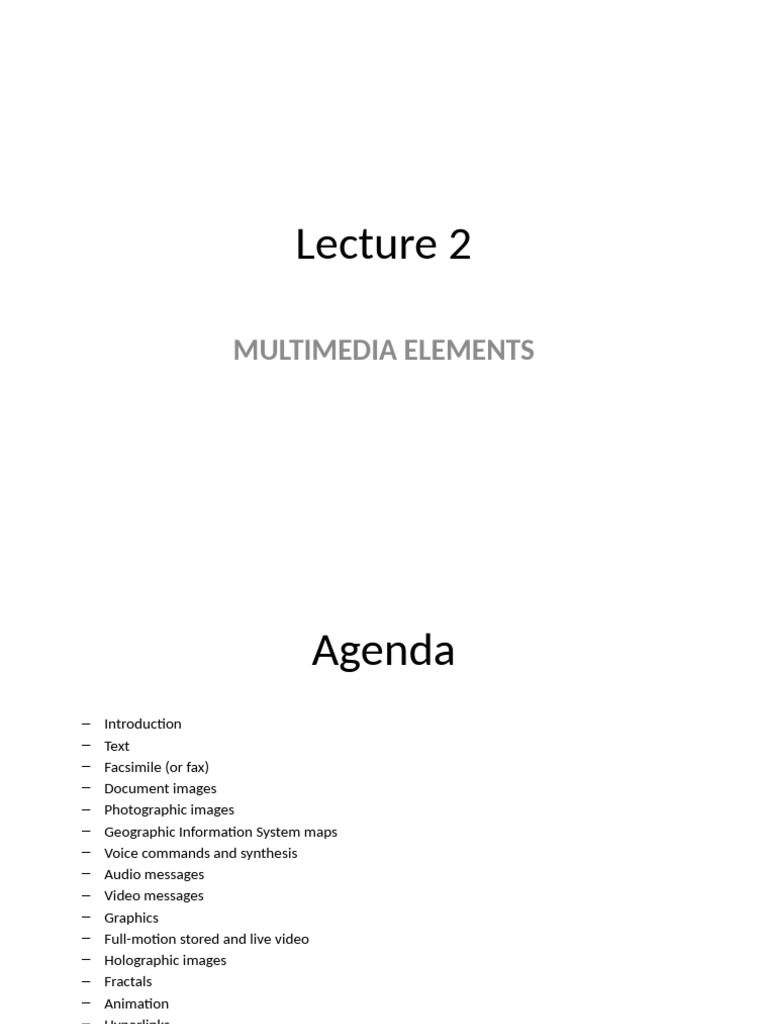 Understanding Multimedia Elements | PDF | Fax | Multimedia