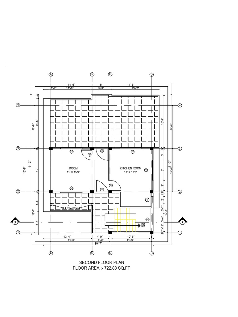 Second Floor Plan Dimensions Guide | PDF